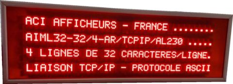 Panneau alphanumérique à LED