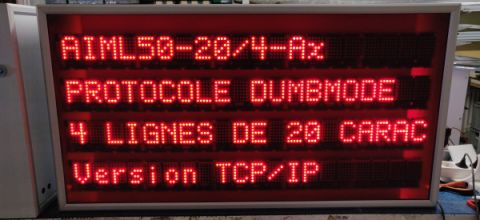 Afficheur multilignes alphanumériques